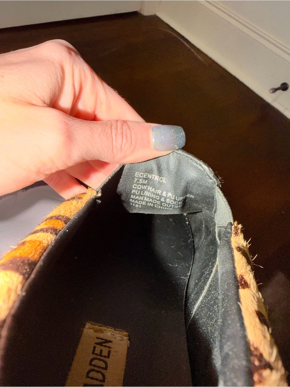 Steve Madden Tan and Brown Leopard Slip-On Sneakers - Picture 4 of 5